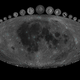 Craters on the Moon larger than 10 kilometers (6 miles) and younger than 1 billion years old.